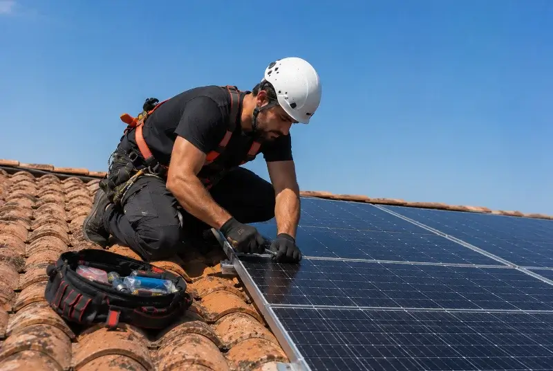 Maintenance et monitoring de panneaux solaires à Montceaux