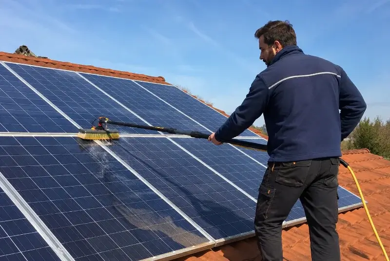 Nettoyage et entretien de panneaux solaires à Montceaux